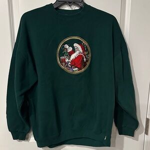 Russell Athletic Christmas Santa Sweatshirt Top, XL